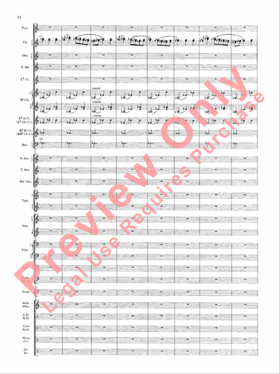 Symphonic Dance No. 3 (Fiesta) Concert Band scores gallery preview page 17