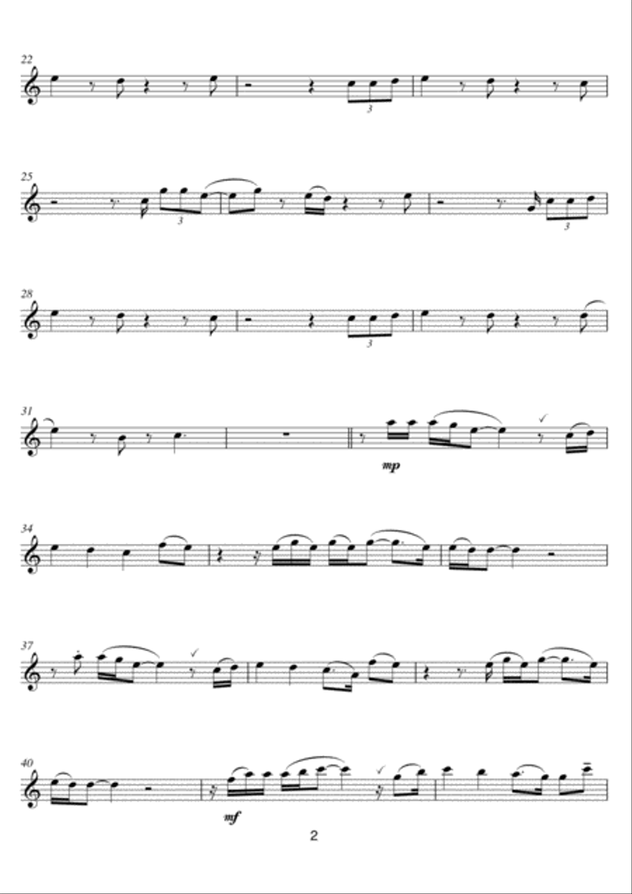 All Of The Stars Flute Solo scores gallery preview page 2