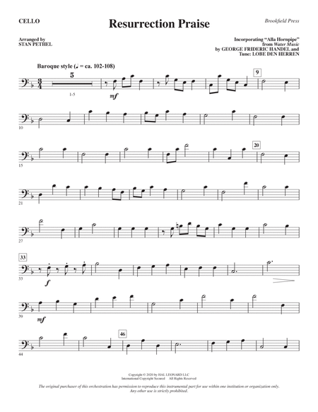 Resurrection Praise (arr. Stan Pethel) - Cello