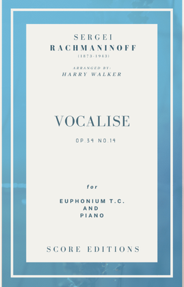 Book cover for Vocalise (Rachmaninoff) for Euphonium T.C. and Piano