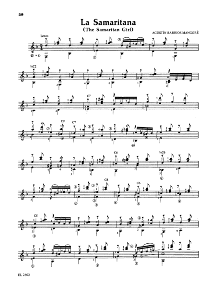 Guitar Works of Agustin Barrios Mangore, Volume 1 Acoustic Guitar scores gallery preview page 4