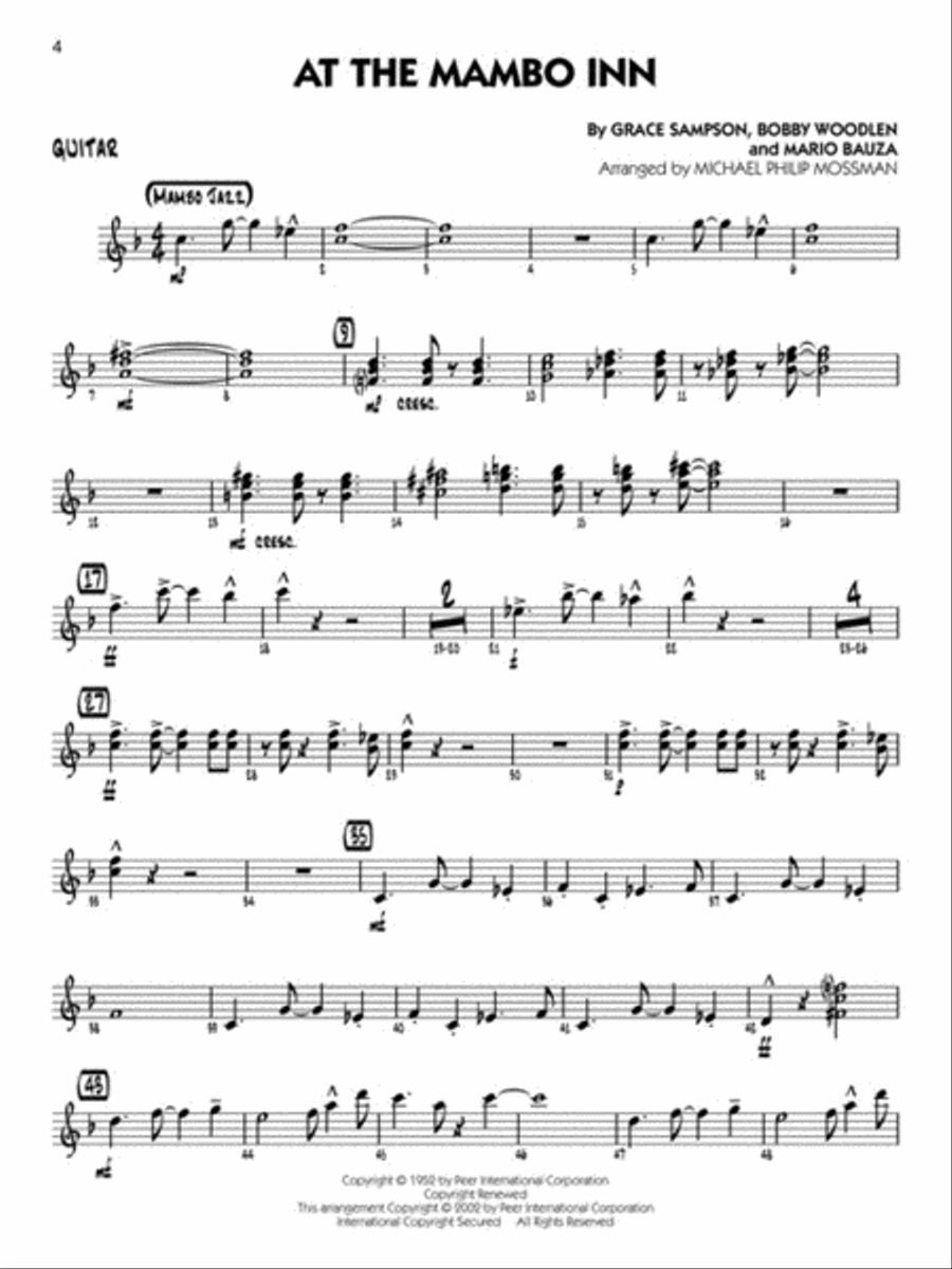 Latin - Guitar Big Band scores gallery preview page 4