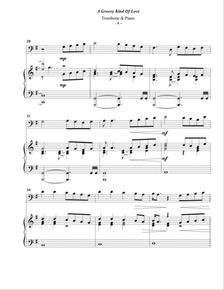 A Groovy Kind Of Love Piano scores gallery preview page 4