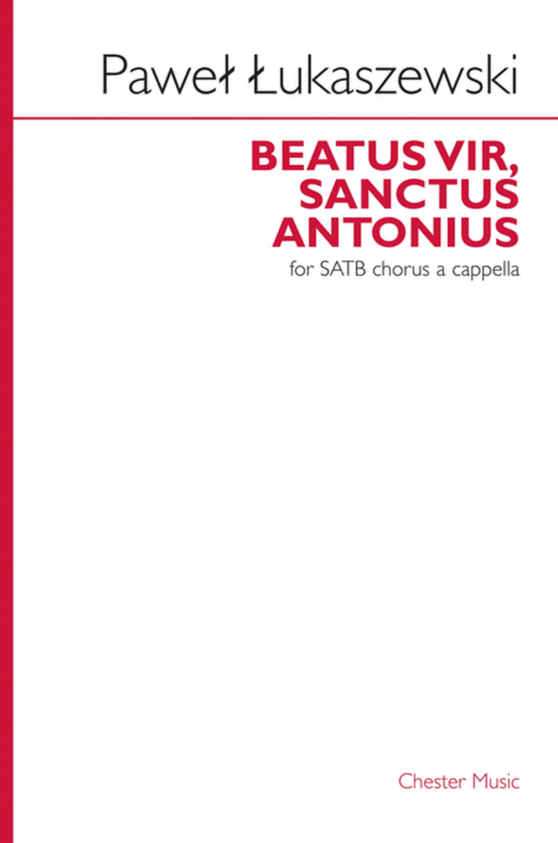 Beatus Vir, Sanctus Antonius