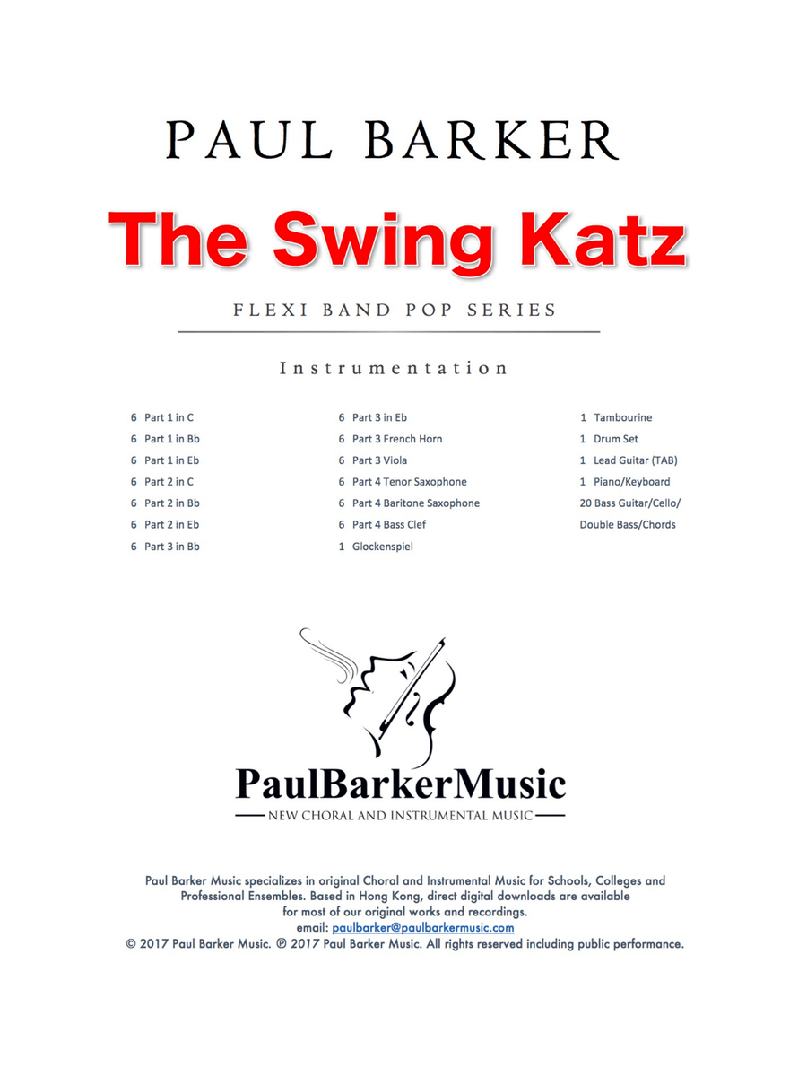 The Swing Katz (Flexible Instrumentation) Concert Band scores gallery preview page 2