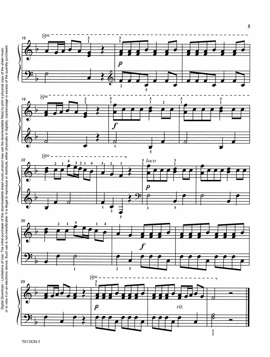 Mastering Melodies: Favorite Chamber Music Piano Solo scores gallery preview page 5