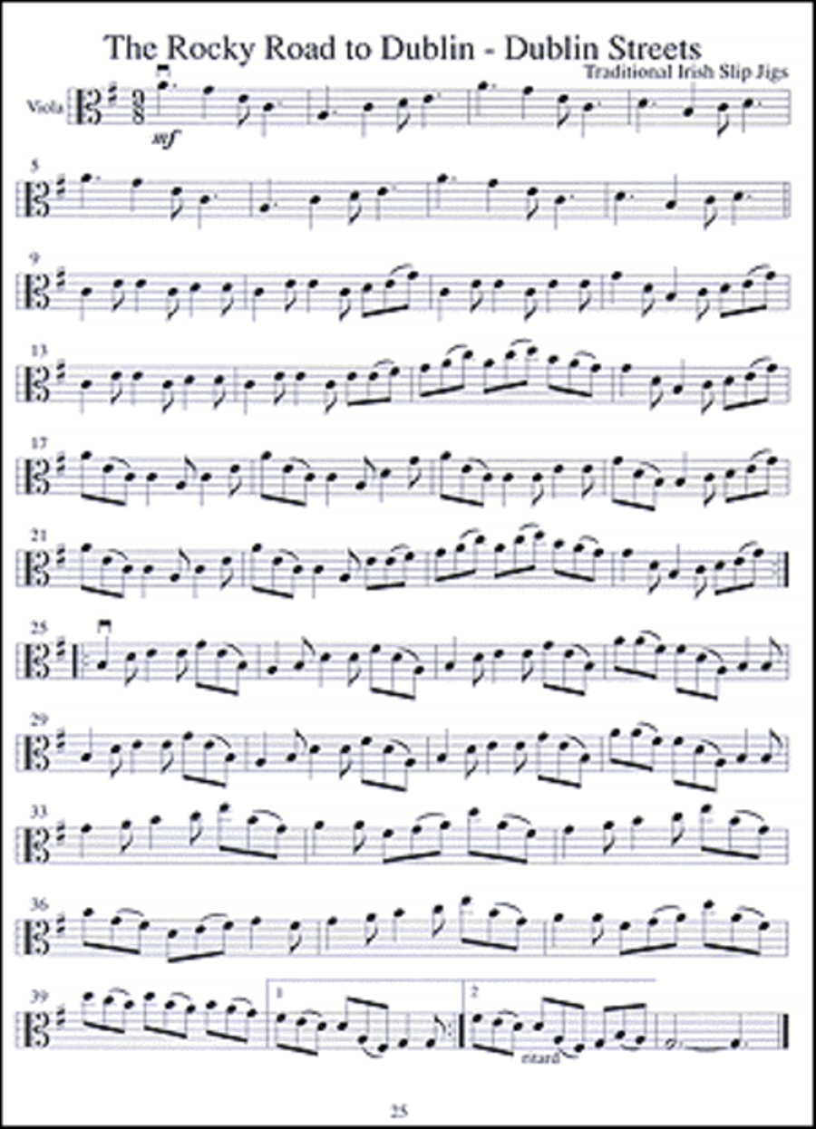 Celtic Fiddle Tunes for Solo and Ensemble - Viola, Violin 3 & Ensemble Score String Duet scores gallery preview page 6