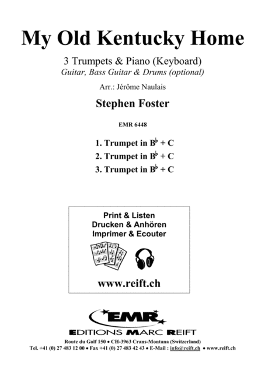 My Old Kentucky Home Trumpet Trio scores gallery preview page 2
