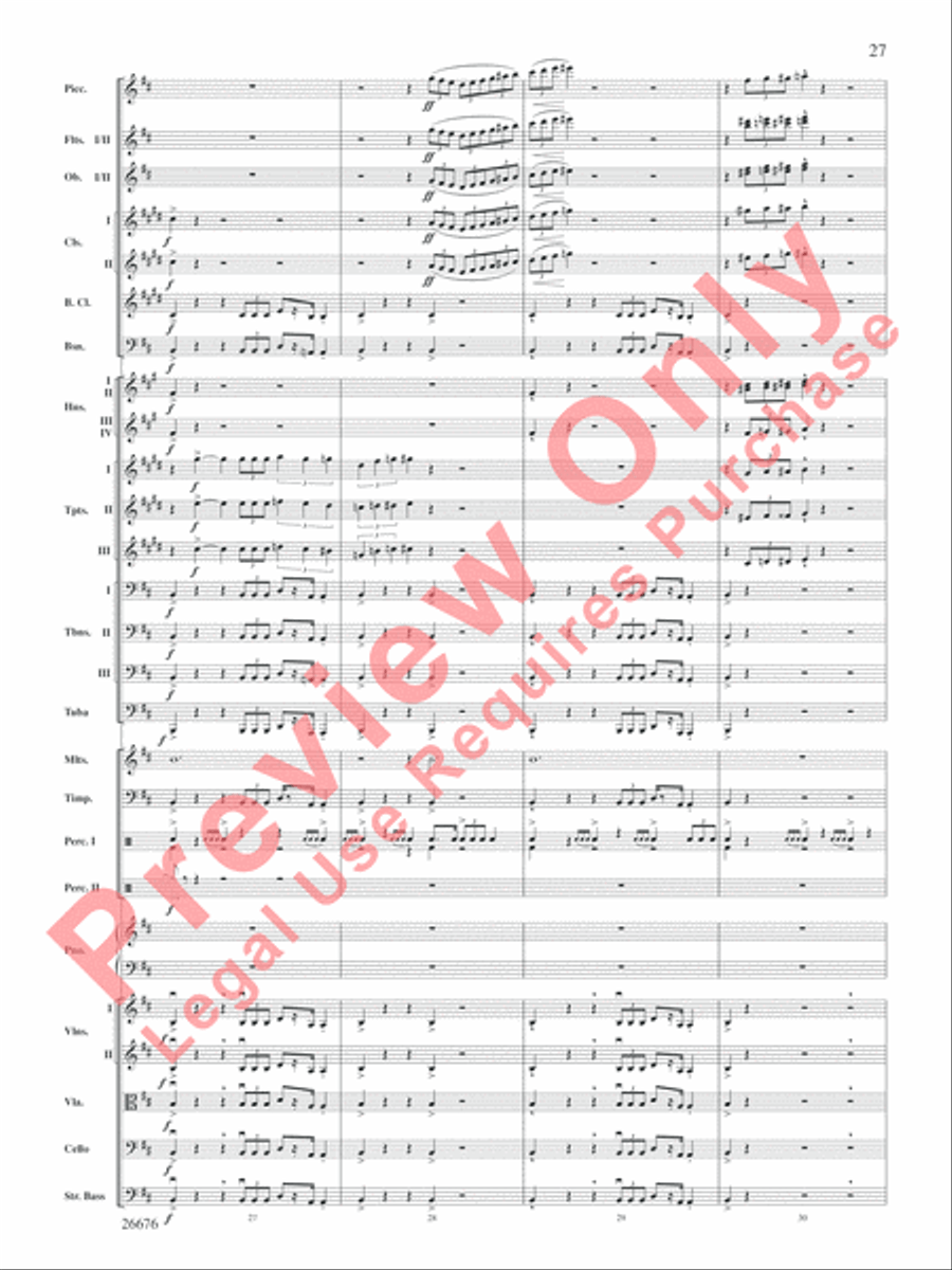 Star Wars Epic -- Part I, Suite from the Full Orchestra scores gallery preview page 28