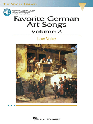 Favorite German Art Songs Vol 2 Book/CD Low