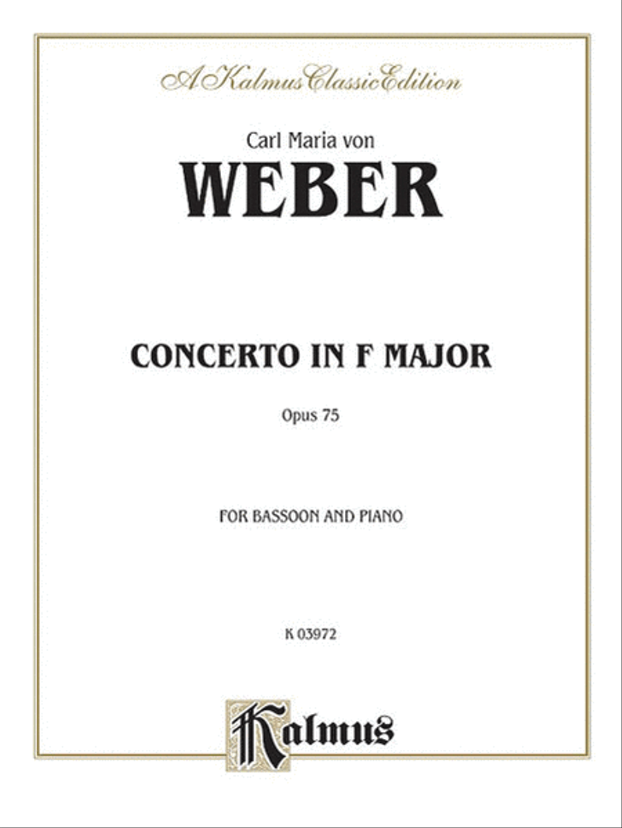 Bassoon Concerto, Op. 75 (Orch.) Small Ensemble scores gallery preview page 1