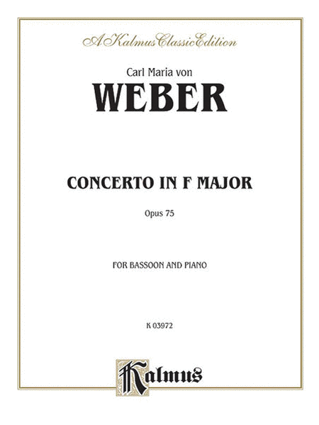 Bassoon Concerto, Op. 75 (Orch.)