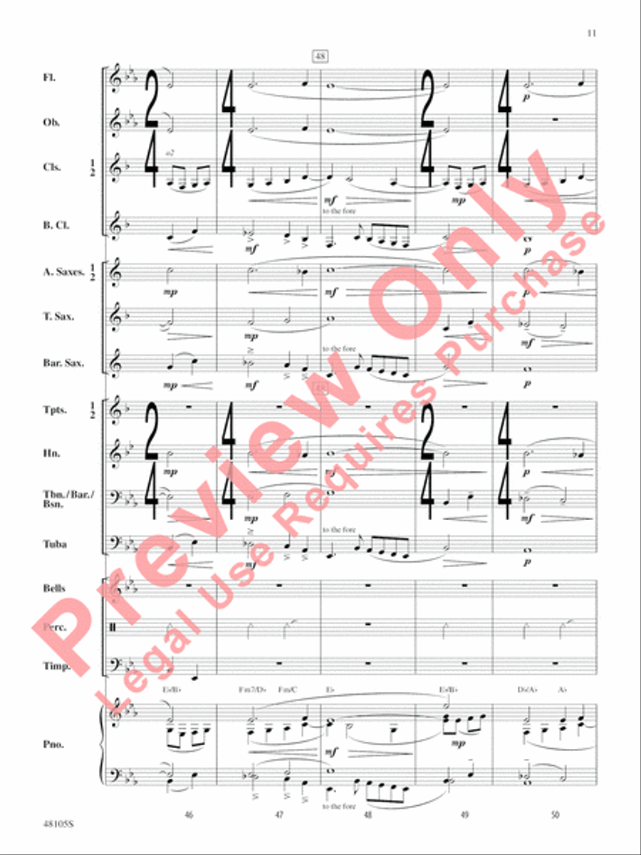 Walking Tune Concert Band scores gallery preview page 12