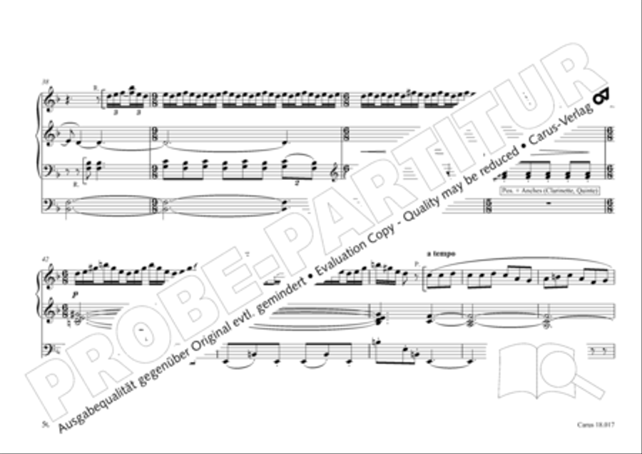 Tournemire: Funf Improvisationen fur Orgel solo Organ Solo scores gallery preview page 50