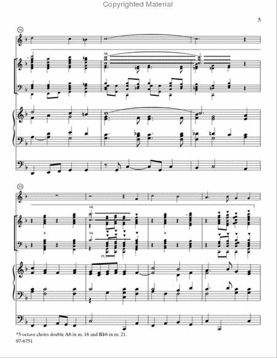 All Hail the Power of Jesus' Name (Full Score) (Linker) Handbell Choir scores gallery preview page 4