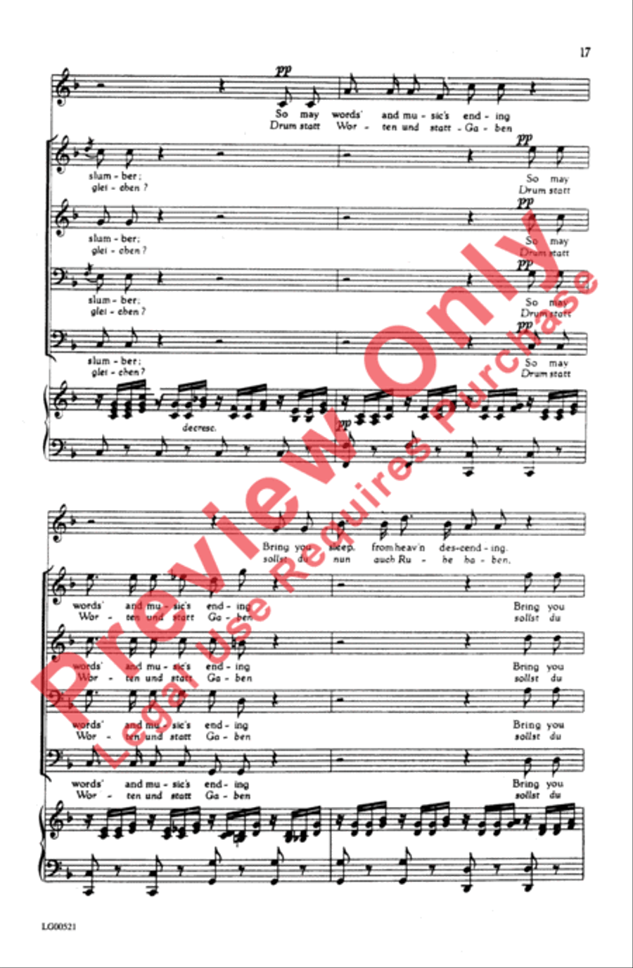 Ständchen Men's Choir scores gallery preview page 17