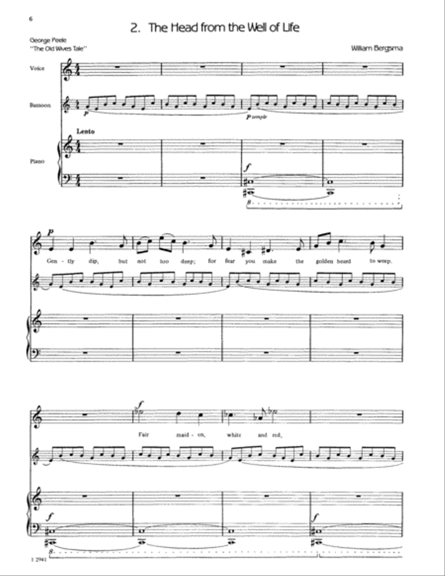 Four Songs Four Songs Bassoon scores gallery preview page 11