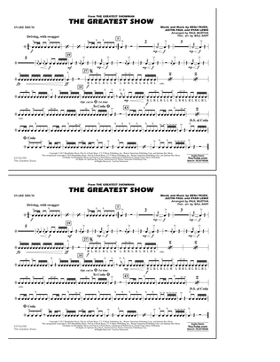 The Greatest Show (arr. Paul Murtha) - Snare Drum
