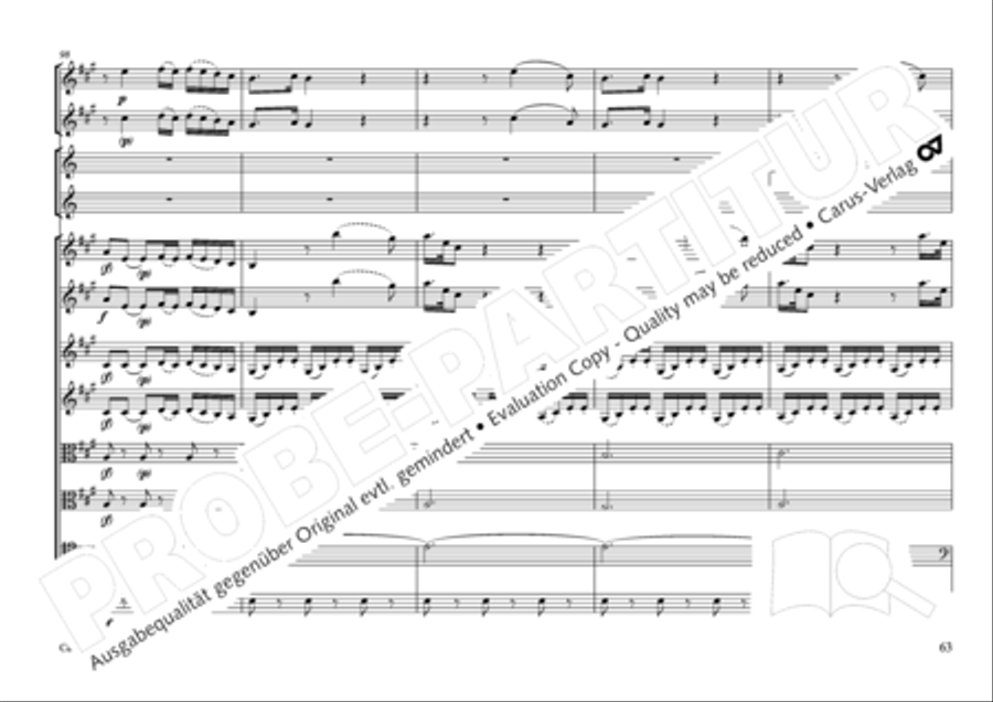 Concertone in D major Horn scores gallery preview page 64
