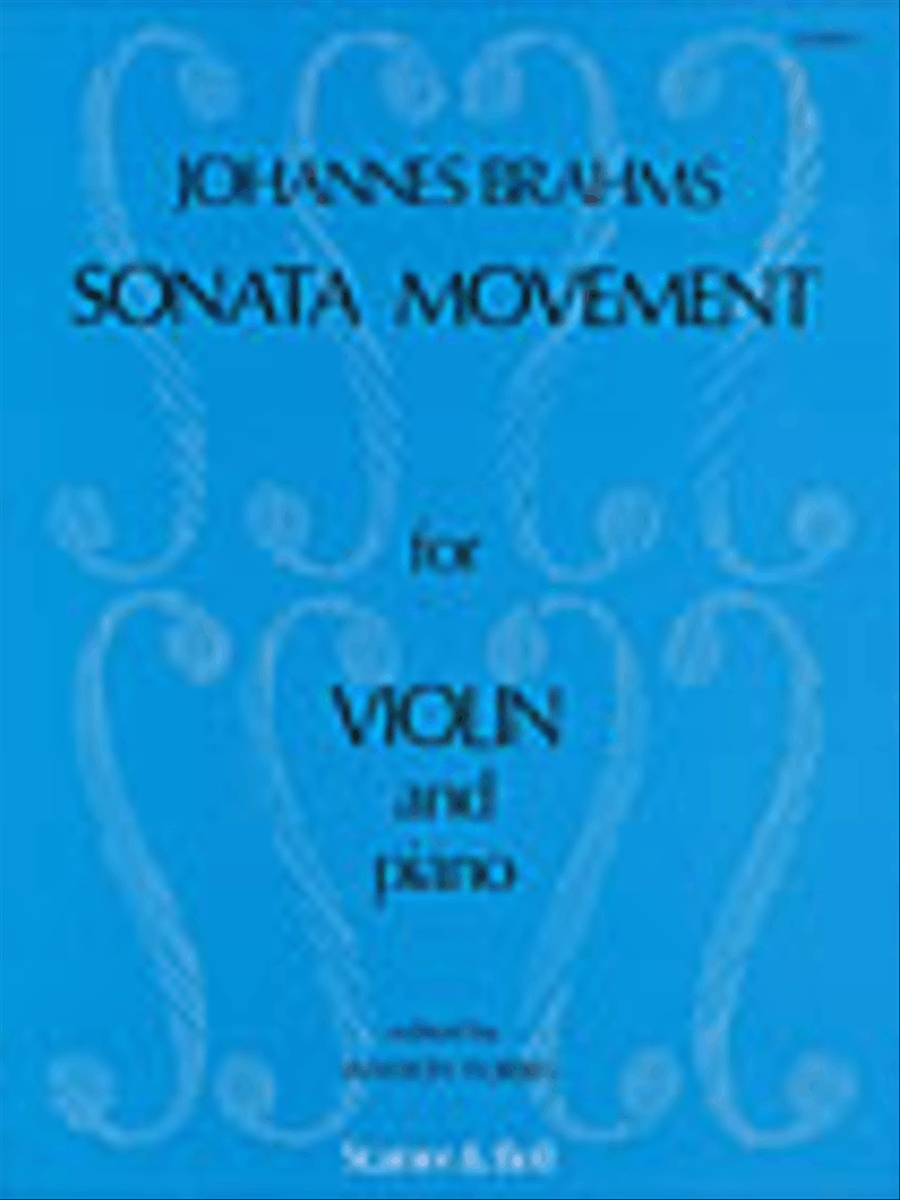 Sonata Movement (Sonatensatz, 1853) with Piano Violin Solo scores gallery preview page 1