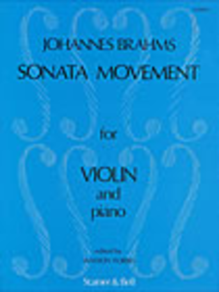 Book cover for Sonata Movement (Sonatensatz, 1853) with Piano