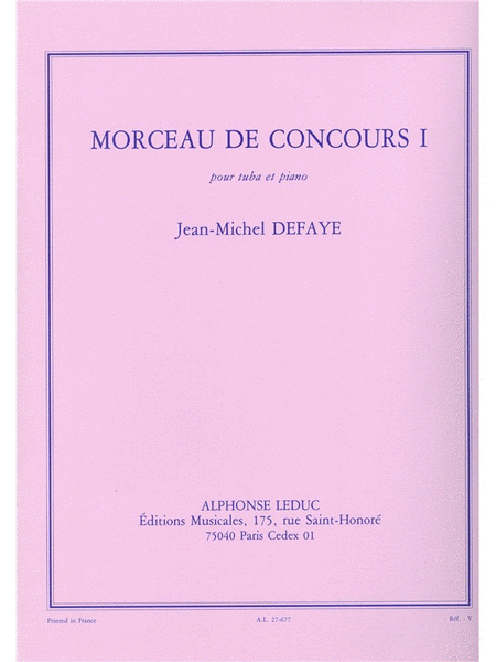 Morceau De Concours 1 (tuba & Piano)