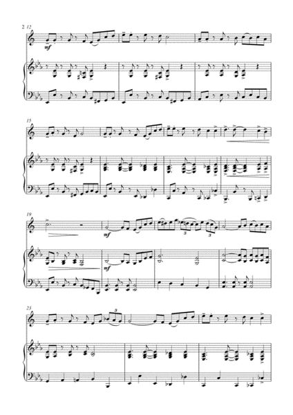 Battle Hymn of the Republic - a Jazz Arrangement - for Alto Saxophone and Piano image number null
