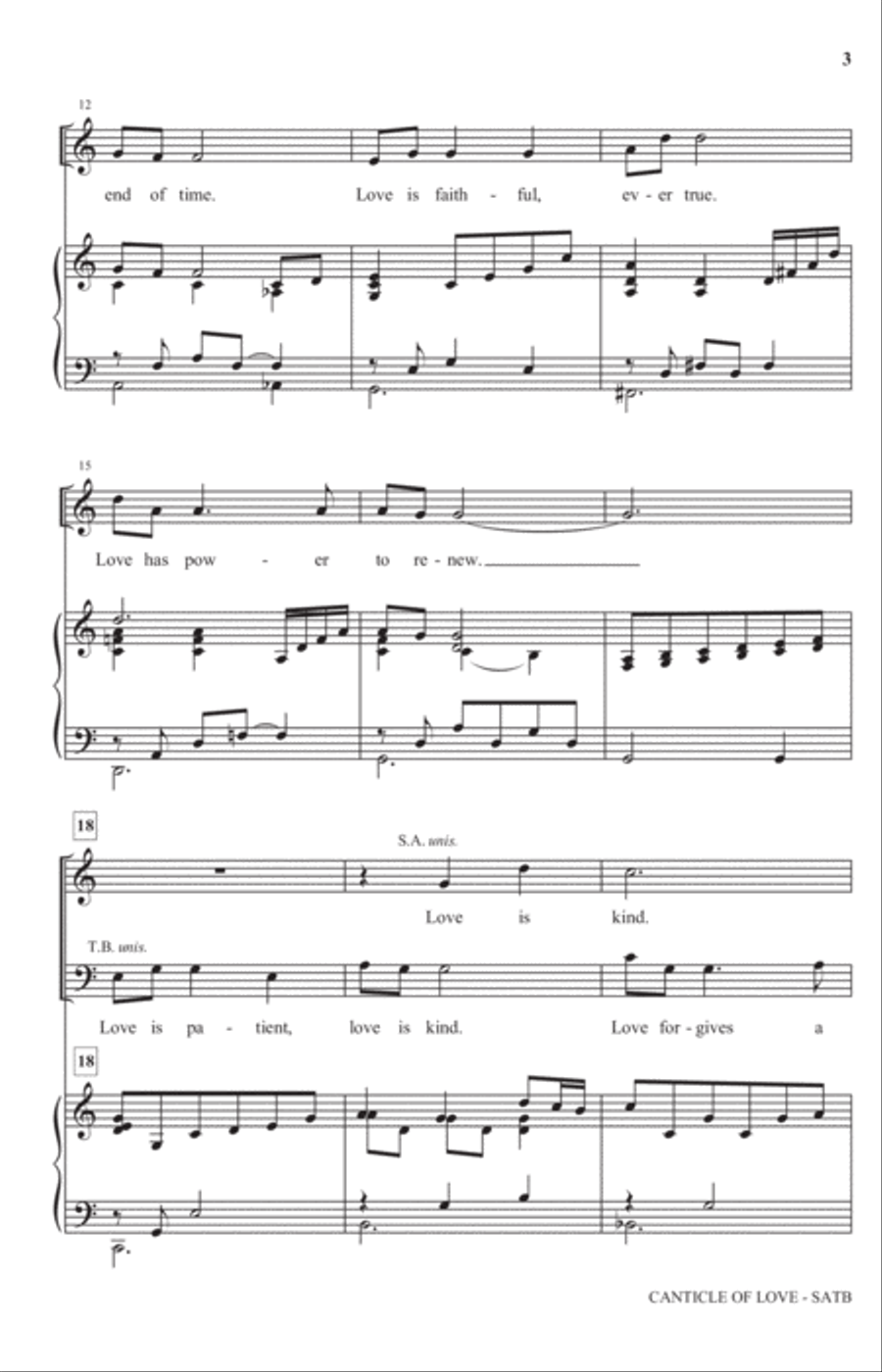 Canticle Of Love 4-Part scores gallery preview page 2