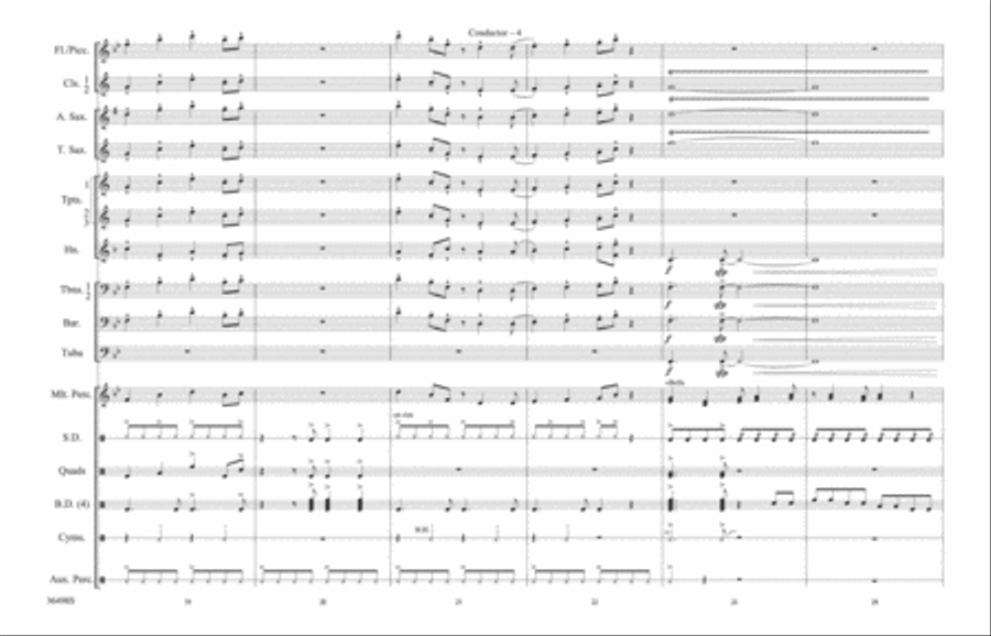 Coconut Champagne: Score Marching Band scores gallery preview page 4