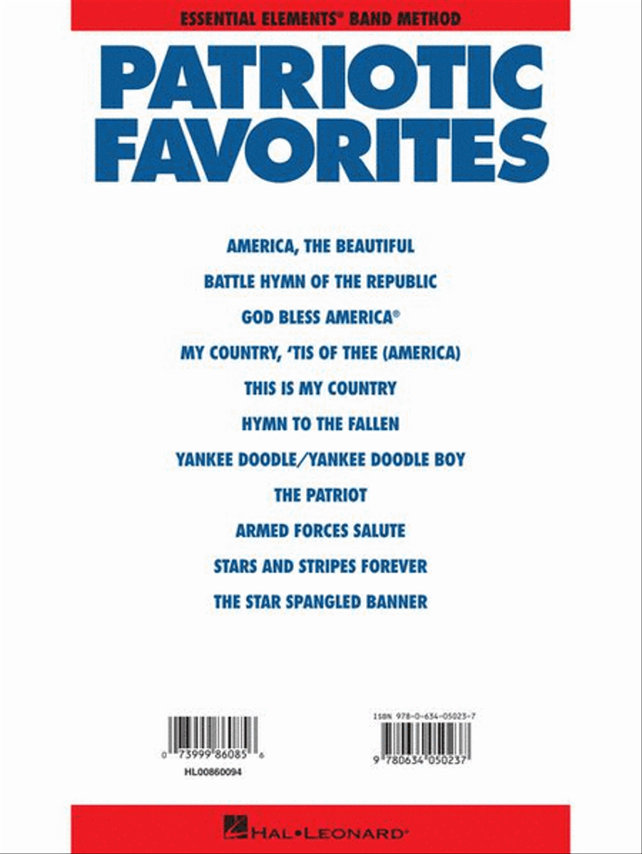 Patriotic Favorites Patriotic Favorites Concert Band Methods scores gallery preview page 6