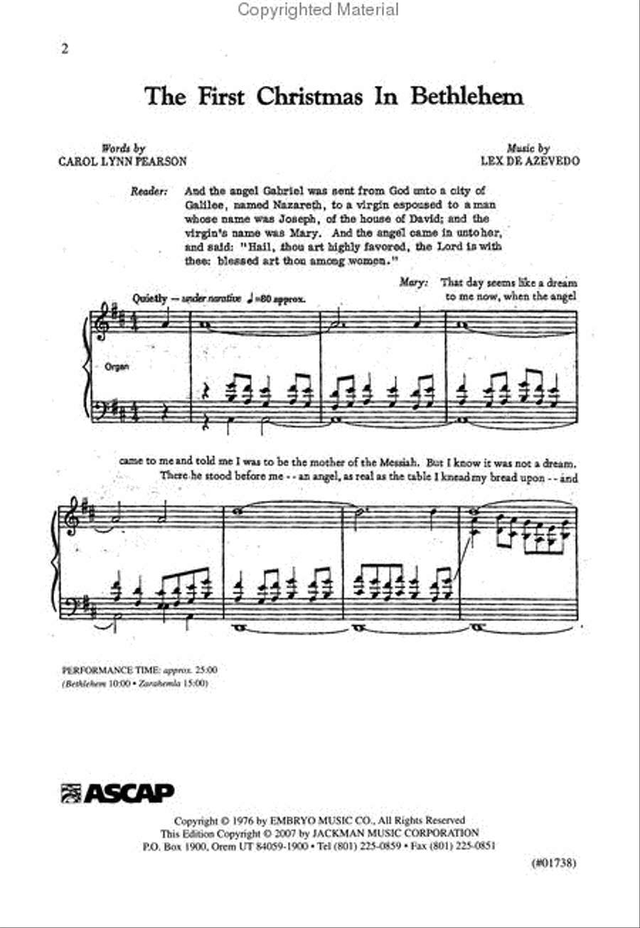 The First Christmas in Zarahemla/The First Christmas in Bethlehem - Cantata 4-Part scores gallery preview page 2