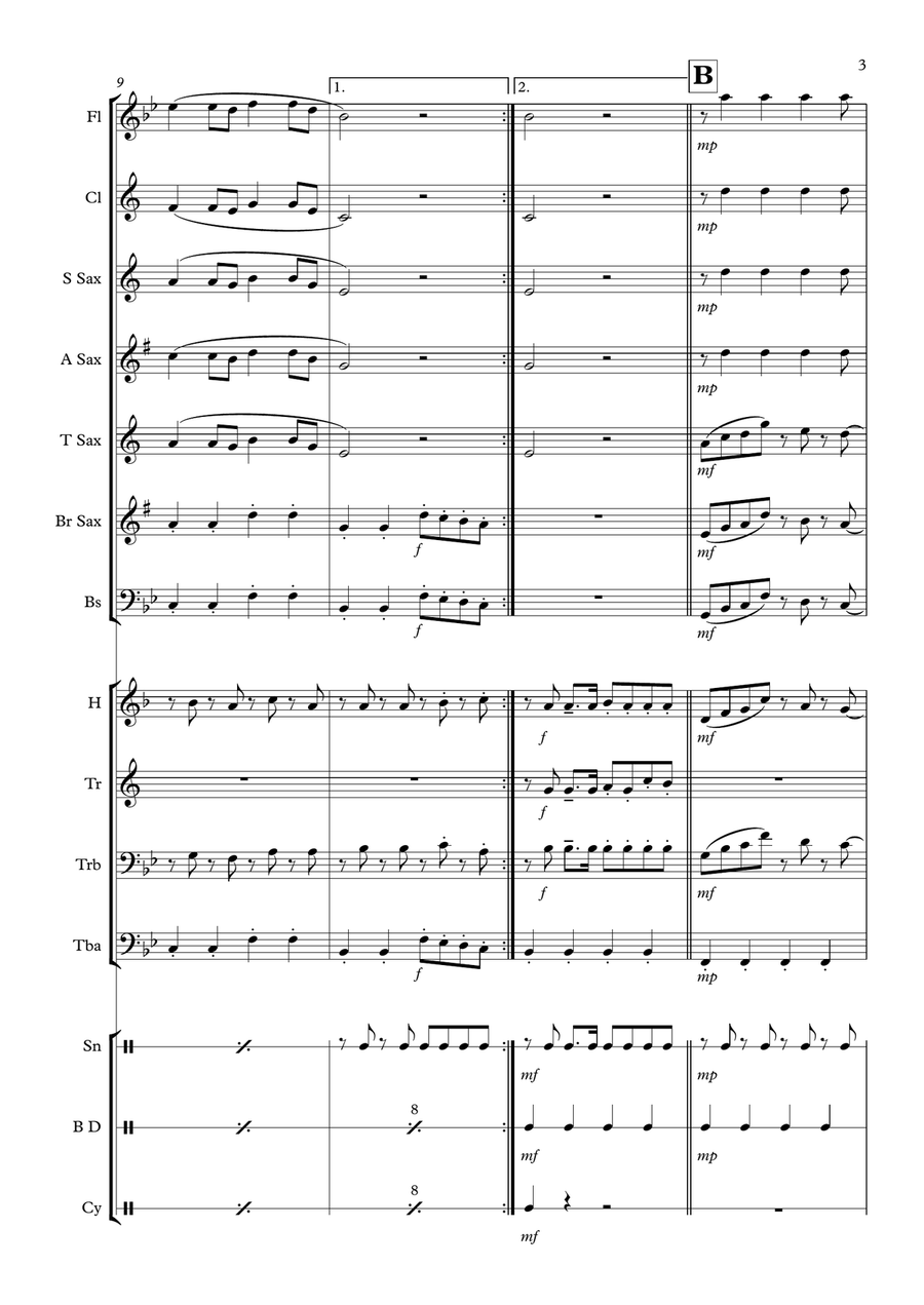 Domenica Domenica Marching Band scores gallery preview page 3