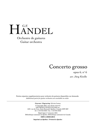 Concerto grosso, opus 6, no 6