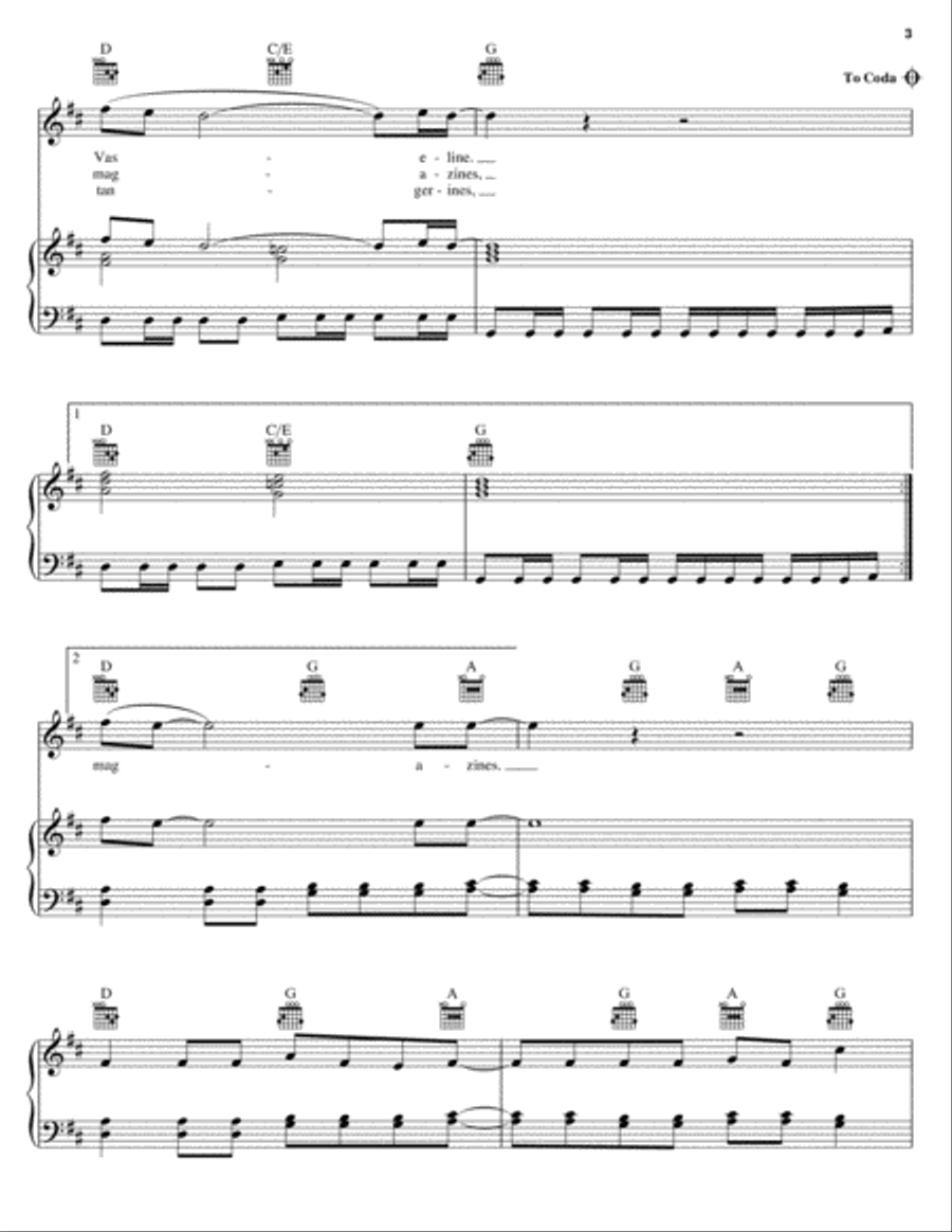 She Don #39 t Use Jelly by The Flaming Lips Piano Vocal Guitar