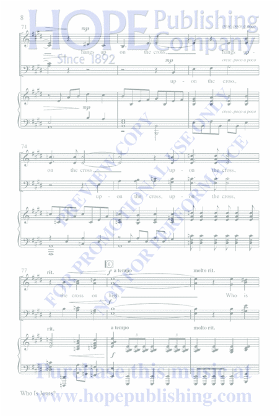 Who Is Jesus? 4-Part scores gallery preview page 12