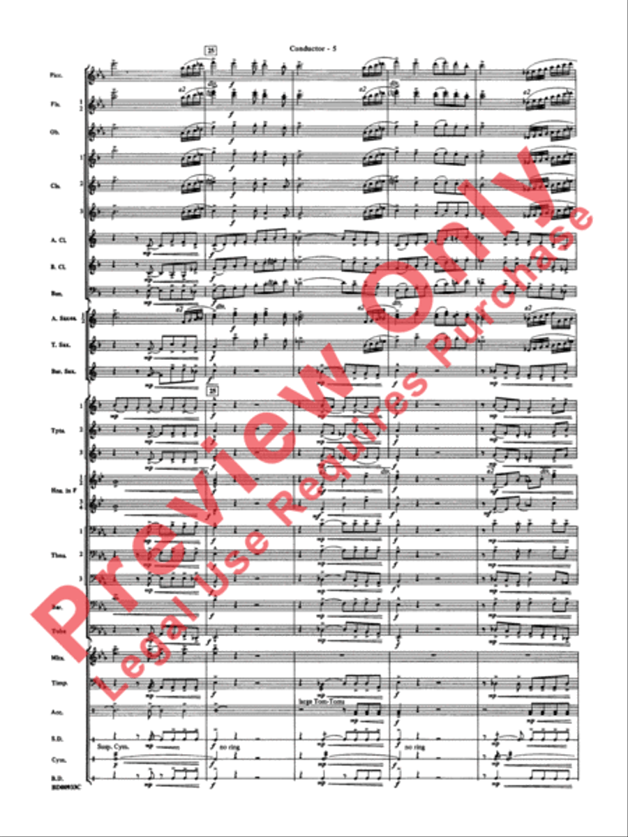 Symphonic Festival Concert Band scores gallery preview page 8