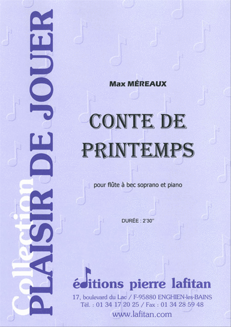 Conte de Printemps Conte de Printemps Recorder scores gallery preview page 1