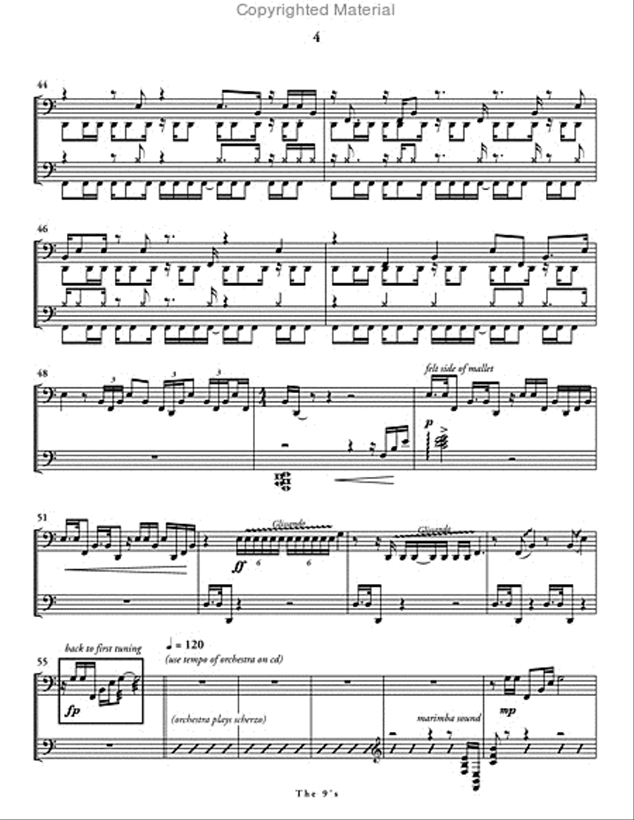 The 9s Percussion Ensemble scores gallery preview page 5