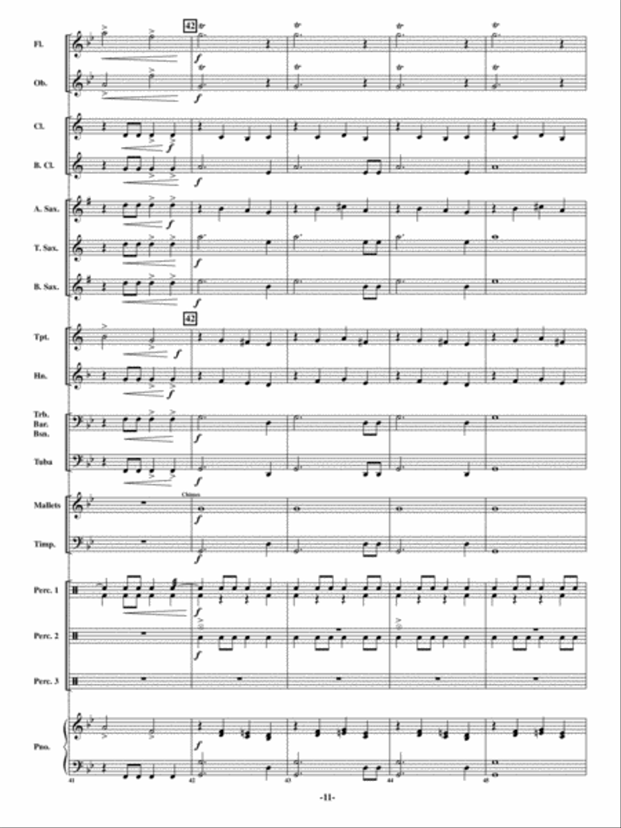 Procession of the Gladiators Concert Band scores gallery preview page 10