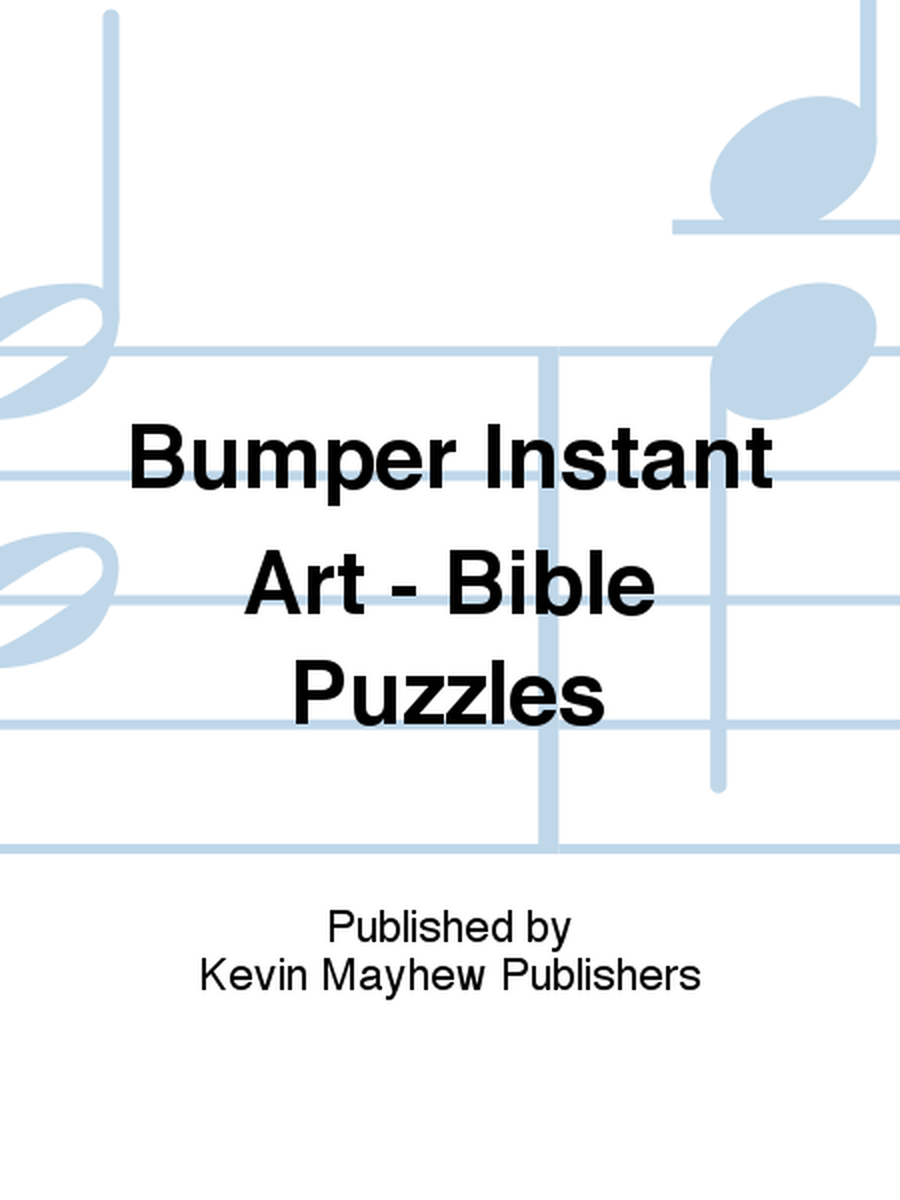 Bumper Instant Art - Bible Puzzles