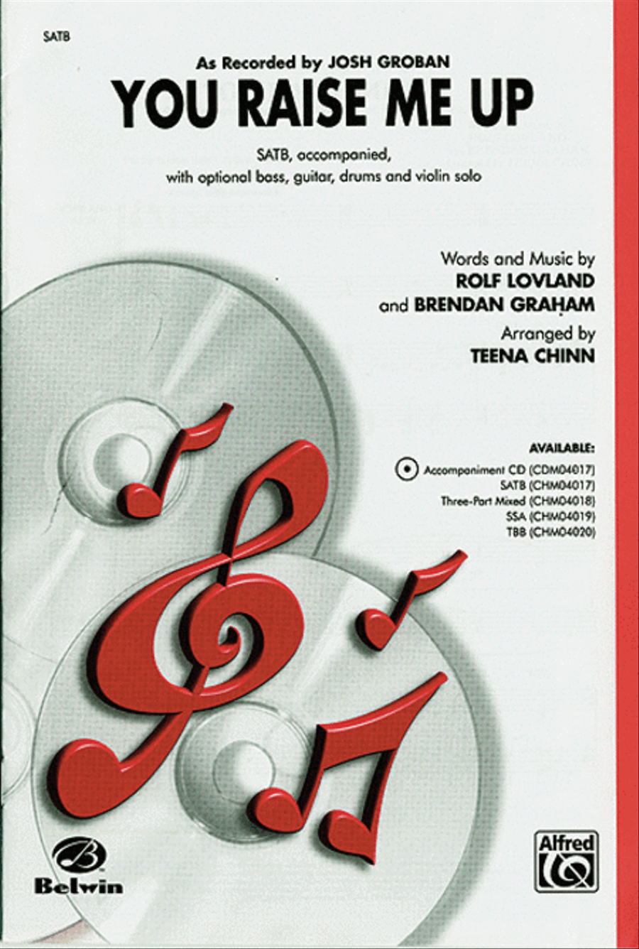 You Raise Me Up (as recorded by Josh Groban) 4-Part scores gallery preview page 1