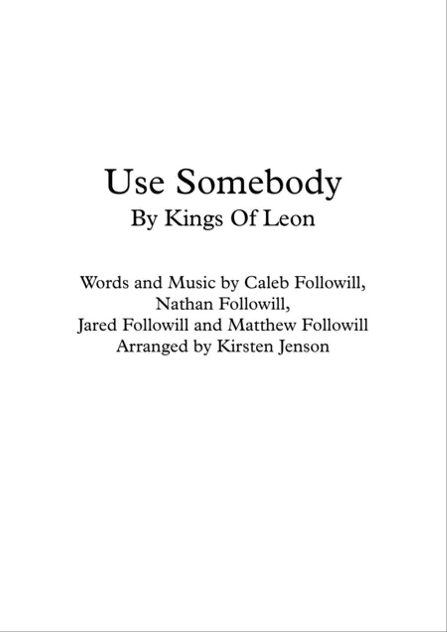 Use Somebody String Duet scores gallery preview page 2