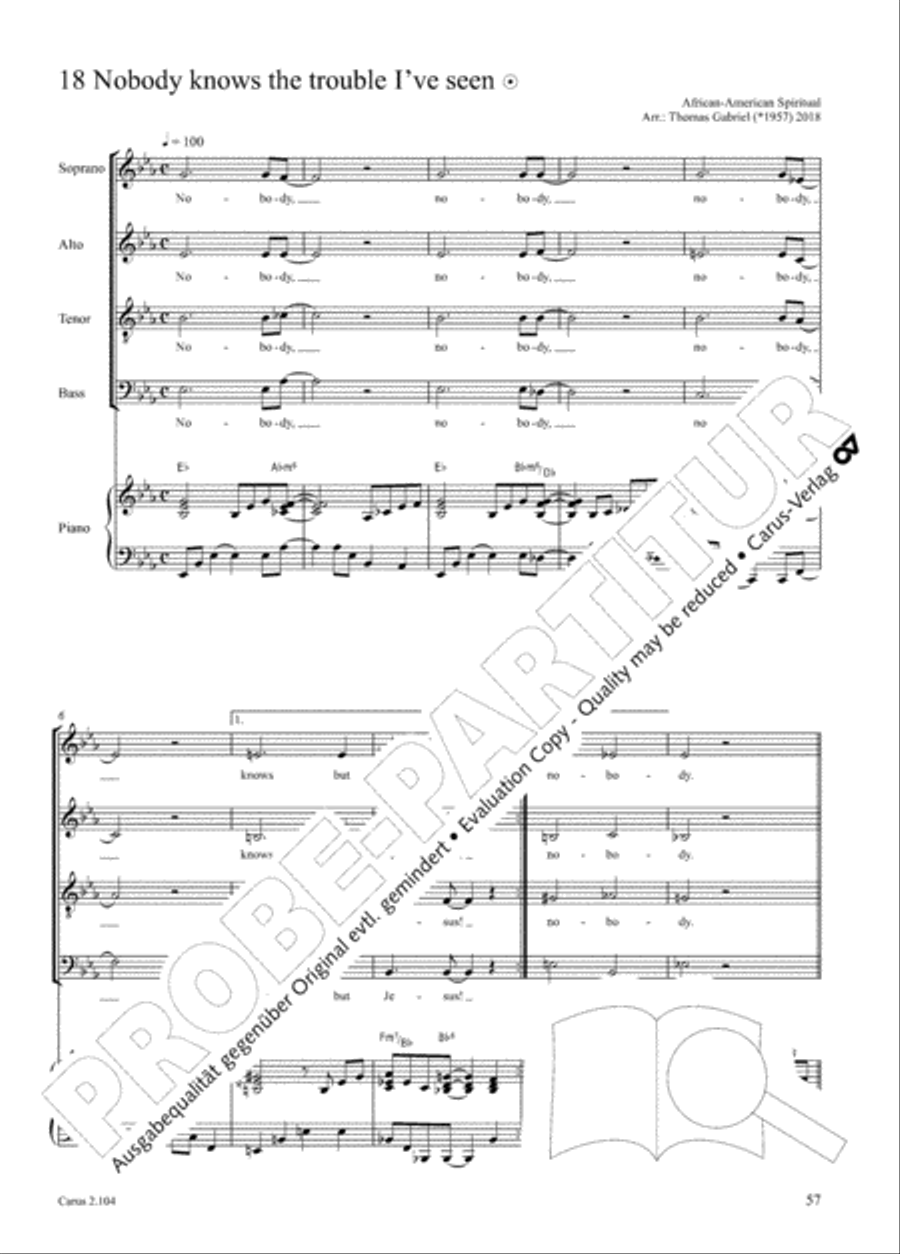 Hallelujah. Gospels and Spirituals for mixed choir Mixed Choir scores gallery preview page 45