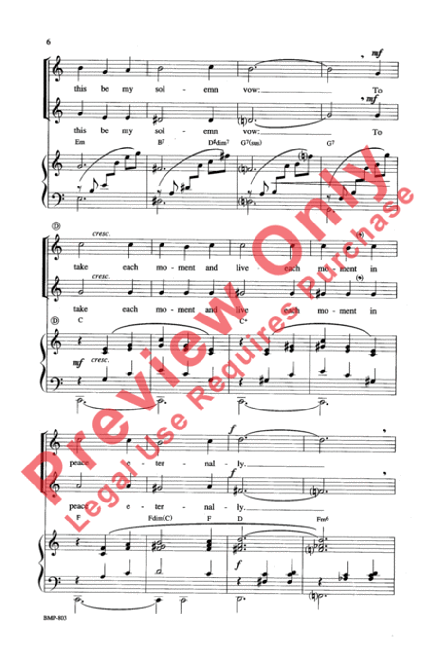 Let There Be Peace on Earth 2-Part scores gallery preview page 6