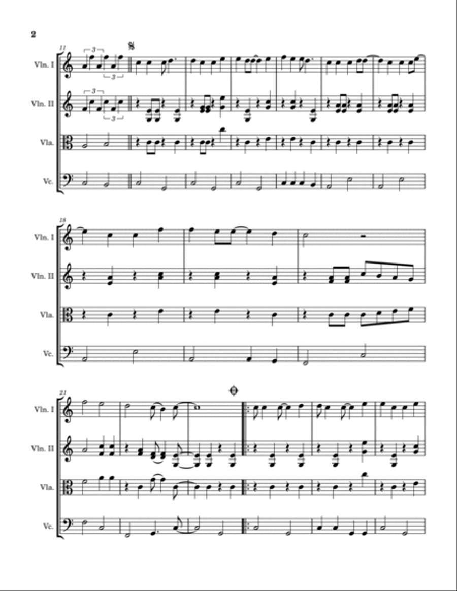 I've Just Seen A Face I've Just Seen A Face String Quartet scores gallery preview page 2