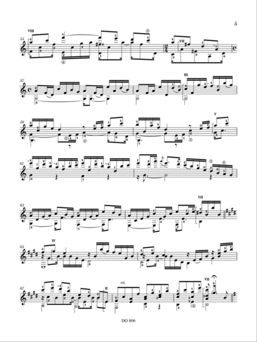 Sandy’s Portrait Classical Guitar scores gallery preview page 5