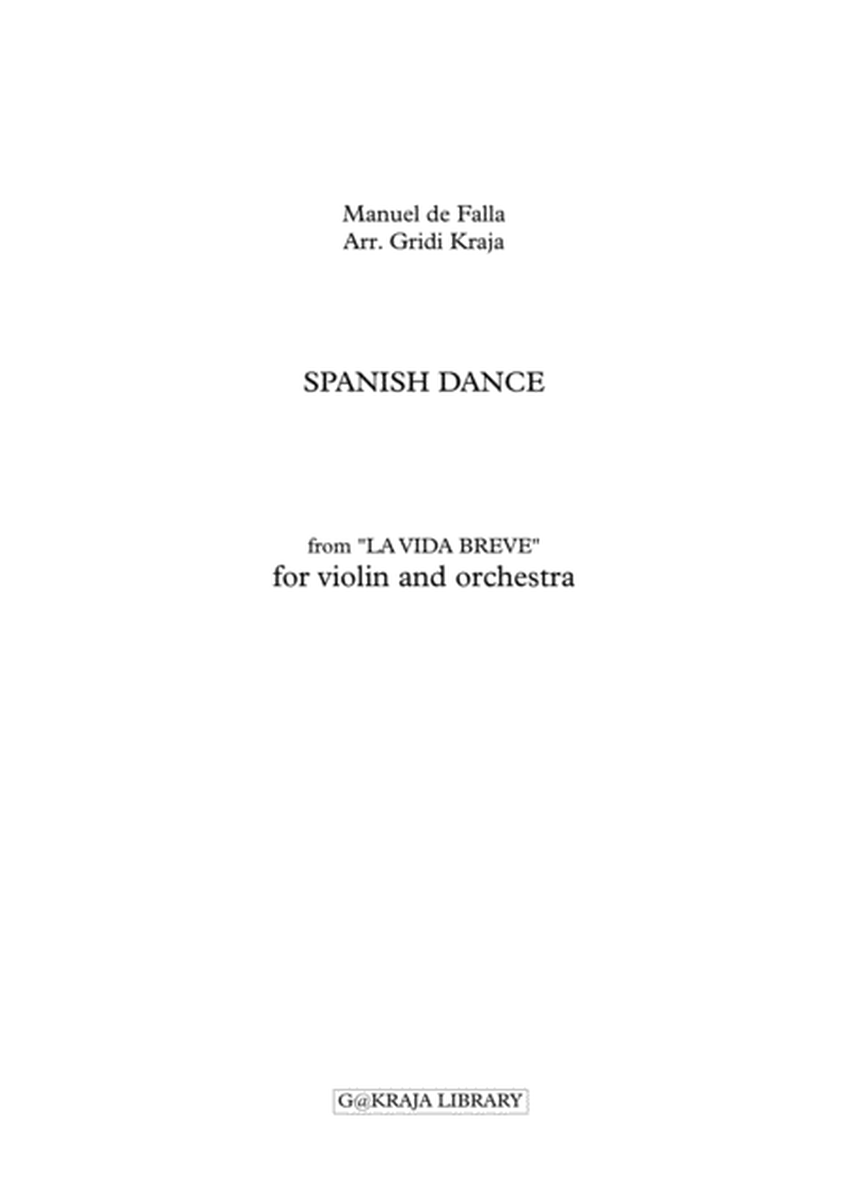 Spanish Dance for violin and orchestra(Full Score & Parts) image number null