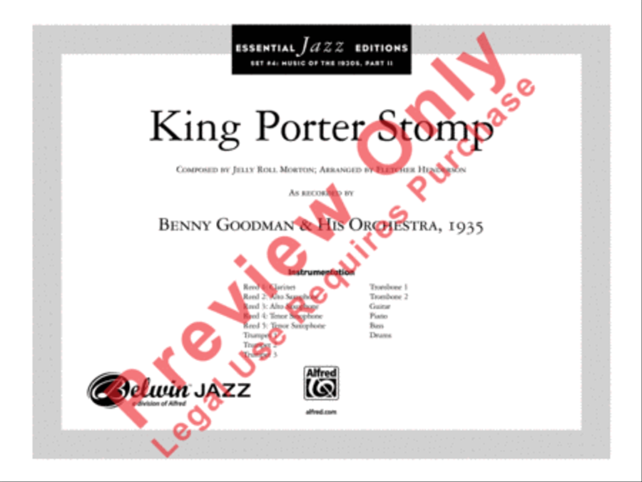 King Porter Stomp King Porter Stomp Jazz Ensemble scores gallery preview page 25