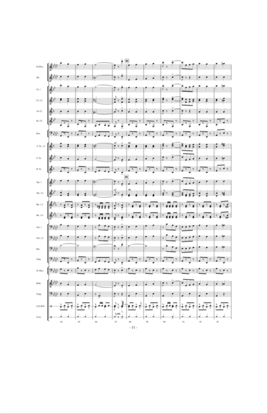Torch of Liberty Concert Band scores gallery preview page 10