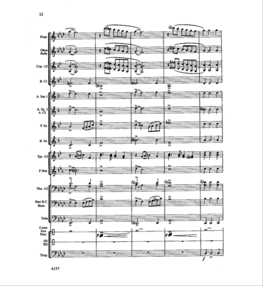 Mt. Hood Portrait Concert Band scores gallery preview page 12